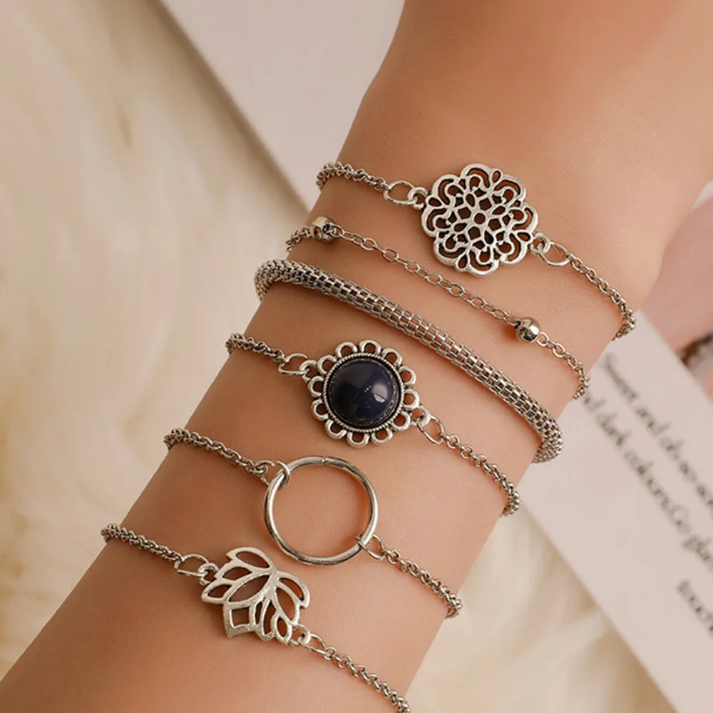 Boho Heart Initial Letters Infinity Evil Eyes Shell Crystal Beads Charm Jewelry Bracelets 31 Style Fashion Tassel Link