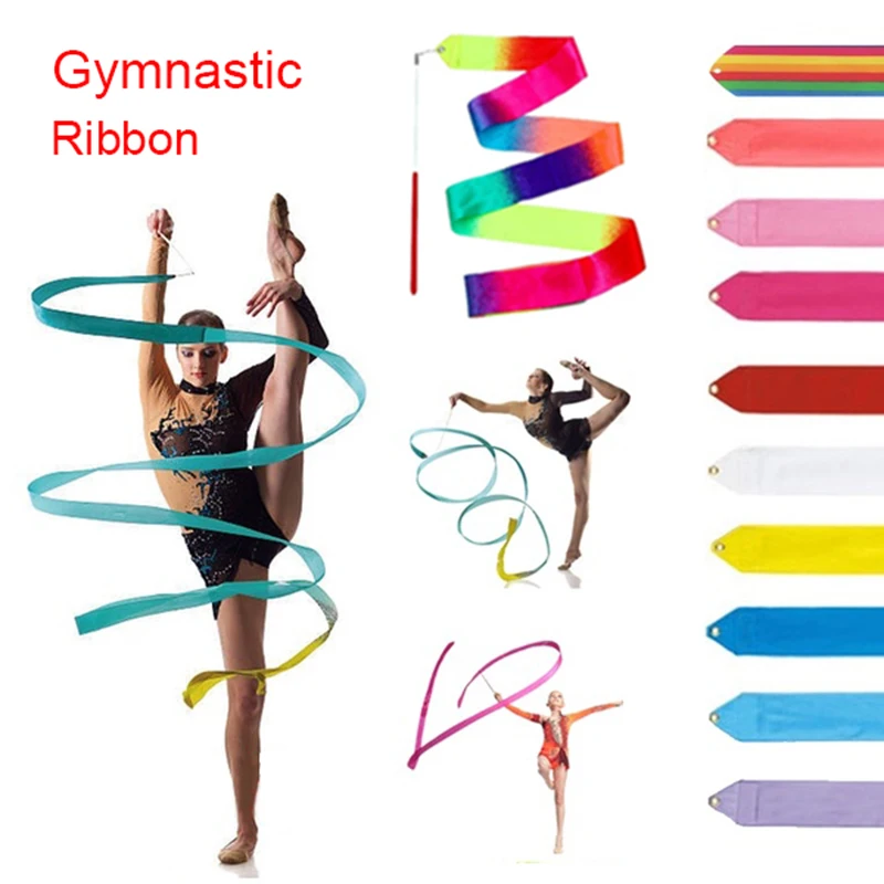 2m Professional Gym Ribbons Dance Ribbon Rhythmic Art 'Gymnastic Ballet Strea XI 