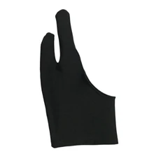 5 шт. эластичные перчатки удобные 2 пальца мягкие студенческие против загрязнений держать чистоту уменьшить трение планшет коврик для искусства раскрашивания