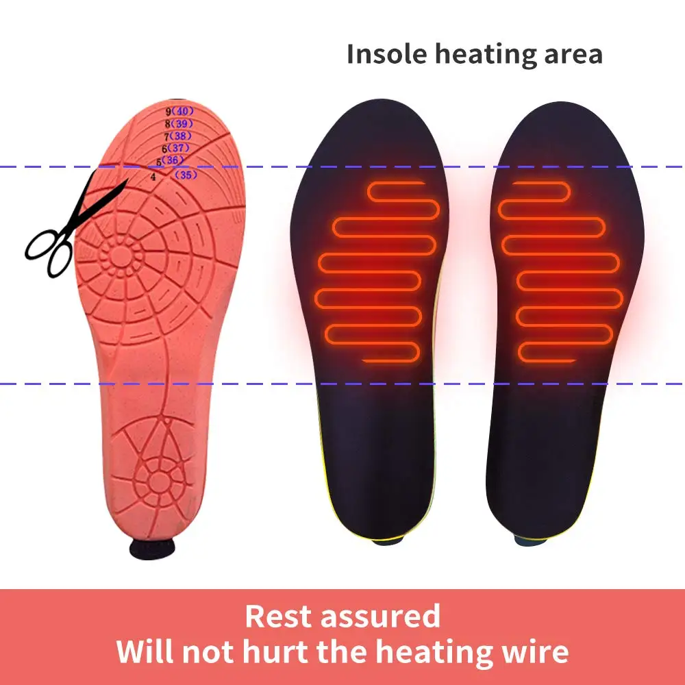 Стельки с подогревом от аккумулятора для женщин и мужчин; теплые стельки для обуви; теплые зимние стельки для обуви; теплые стельки