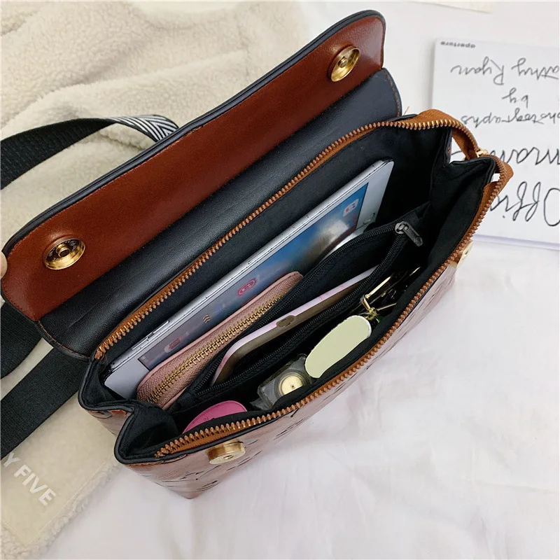 Мягкая кожаная женская сумка-мессенджер Повседневная сумка через плечо ...