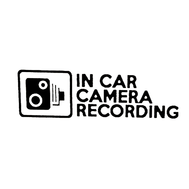 

Hot Funny Car In Car Camera Recording Car Stickers Motorcycle Decals Motorcycle Accessories Waterproof PVC 20cm *6cm