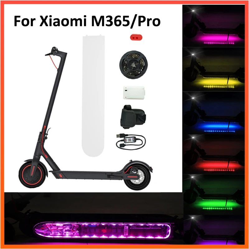 Transparent UV Bottom LED Strip For Xiaomi M365 1S Electric Scooter Night Safety Light Flashlight Lamp | Спорт и развлечения