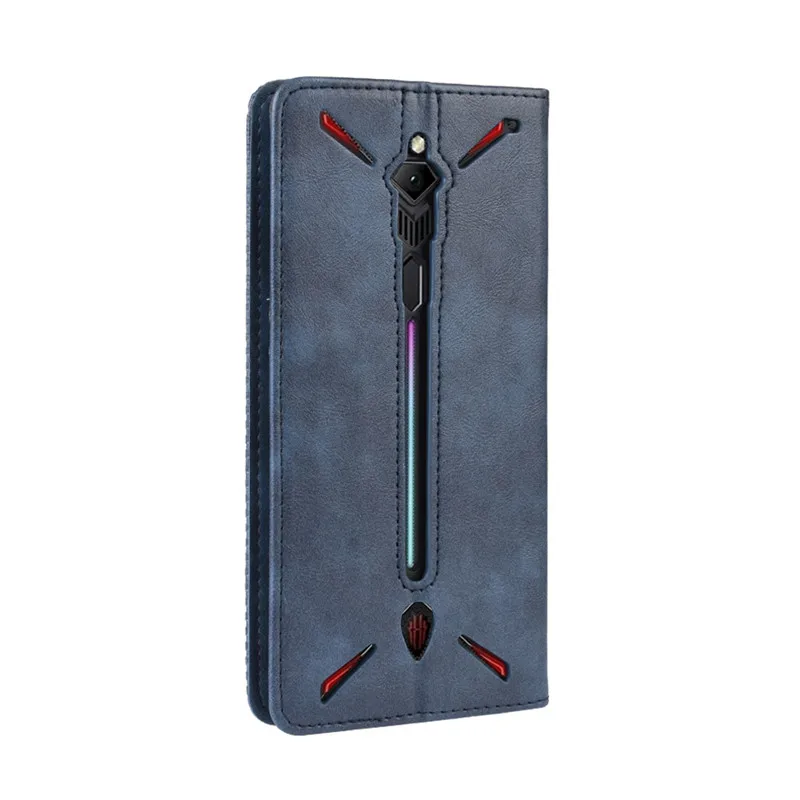 Для zte Nubia Red Magic 3 Чехол 6,65 дюймов роскошный Флип PU кожаный, в виде бумажника, магнитный адсорбционный чехол для телефона Red Magic3 NX629J