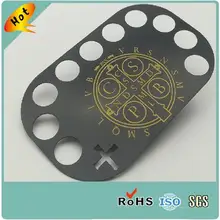 Анодированный матовый черный цвет на заказ визитная металлическая карта