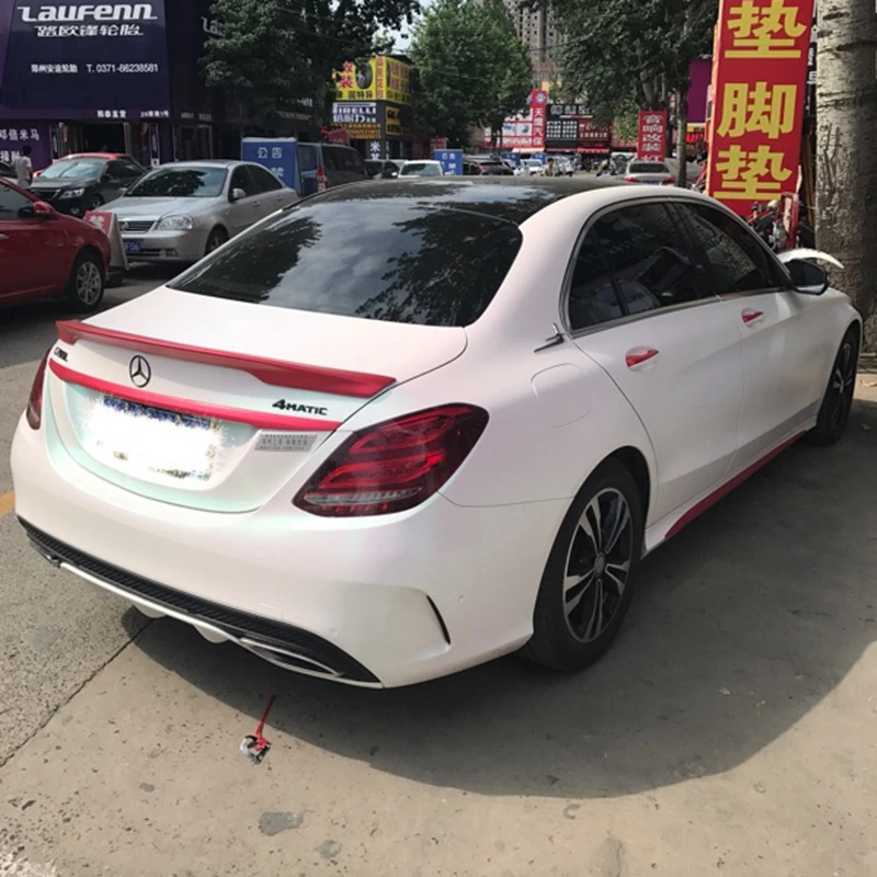 Спойлер для Benz W205 высококачественный спойлер из АБС-пластика заднего крыла