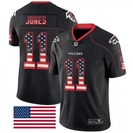 Men Мужская Черная майка Atlanta Julio Jones Falcons - Цвет: Men