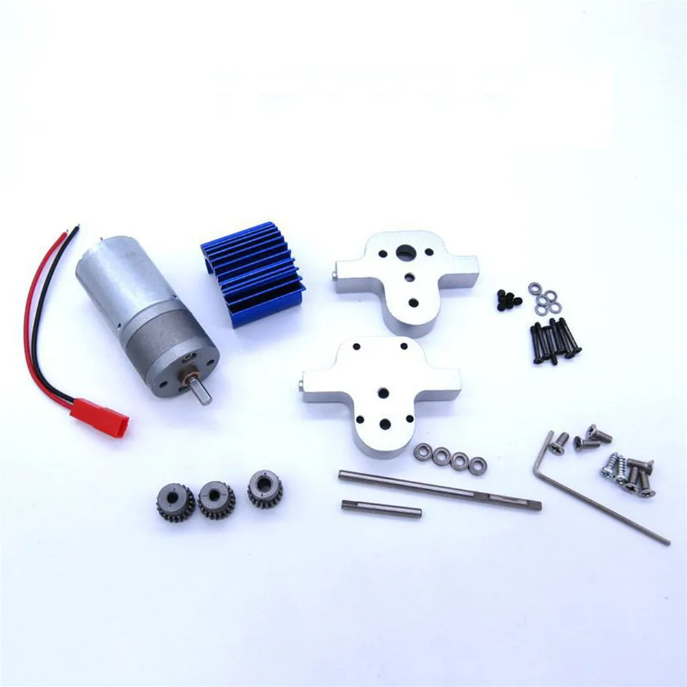 Universal Metal Transfer Gearbox with 370 Reduction Motor for WPL B14 B24 C14 RC Car Accessories Parts | Игрушки и хобби