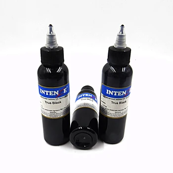 

1PCS natural professional tattoo ink TRUE BLACK color 2z 60 ml / bottle top color tattoo art supplies kit