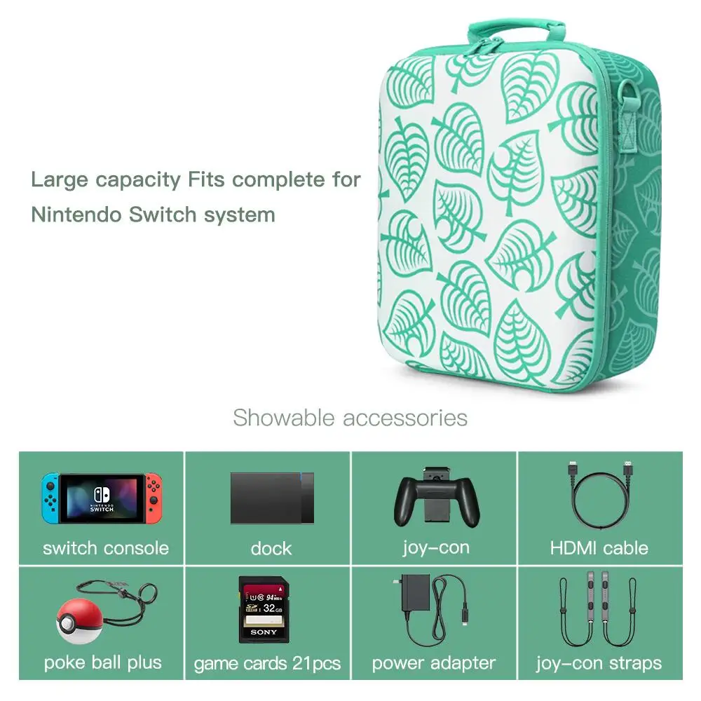 Портативный Дорожный Чехол DATA FROG для консоли Nintendo Switch сумка хранения животных