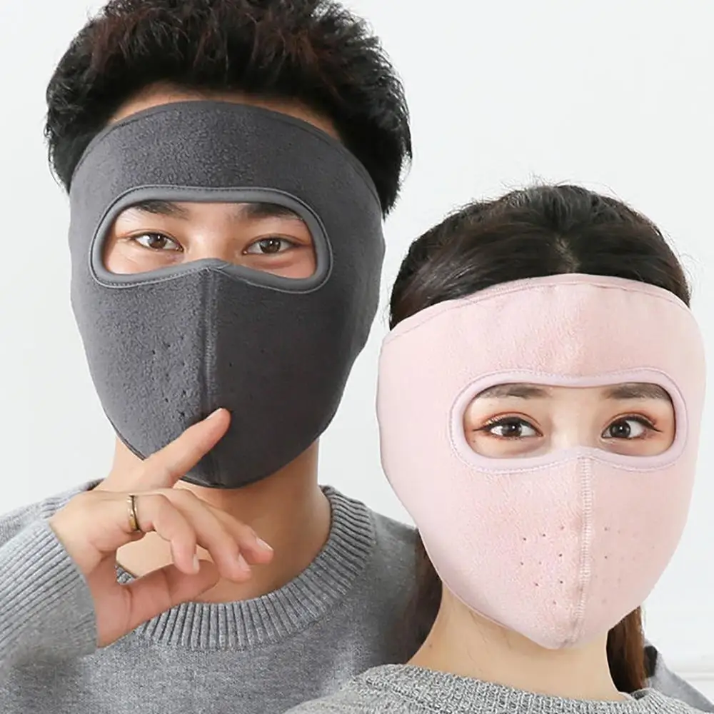 Мужская и женская зимняя теплая флисовая маска для ушей для катания на лыжах и сноуборде, маска на половину лица, maska na rower W