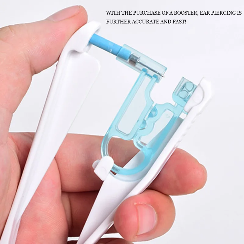 NEW 1 PCS Painless Piercer Gun Build In Steel Stud Earring Ear Piercing Tool Healthy Safety Disposable Ear Piercing Tool Kit