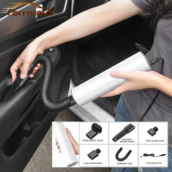 

Portable Car Vacuum Cleaner Mini Handheld Powerful Auto Vacuum Cleaner 120W 12V Light Weight For Home Desktop Car Cleaning
