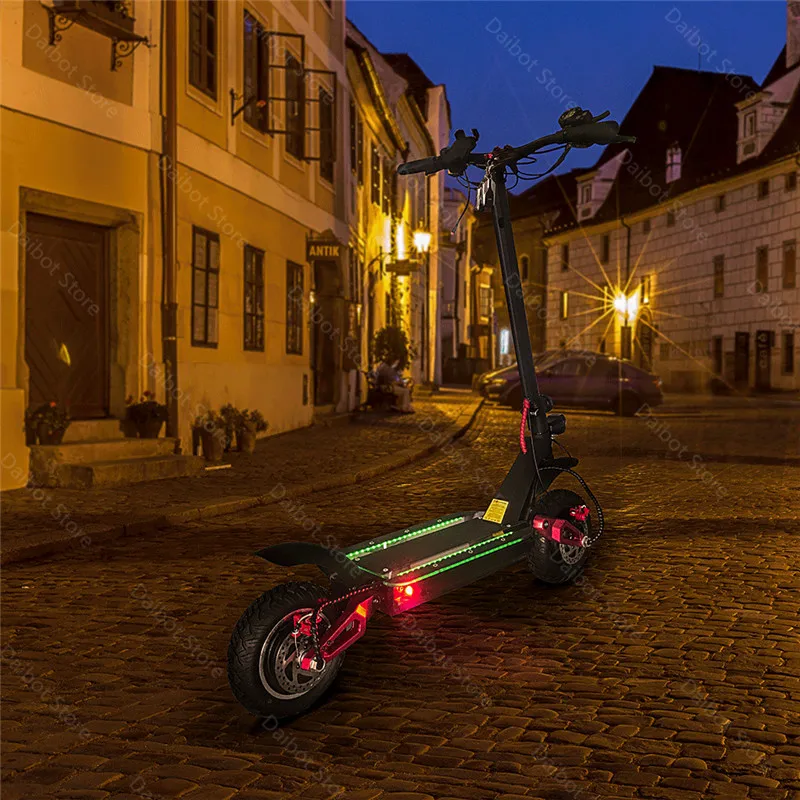 Folding Electric Scooter Adults 2 Wheels Electric Scooters Ecorider E4-9 With Crystal Light 3600W 70KMH Powerful Electric Bike (9)