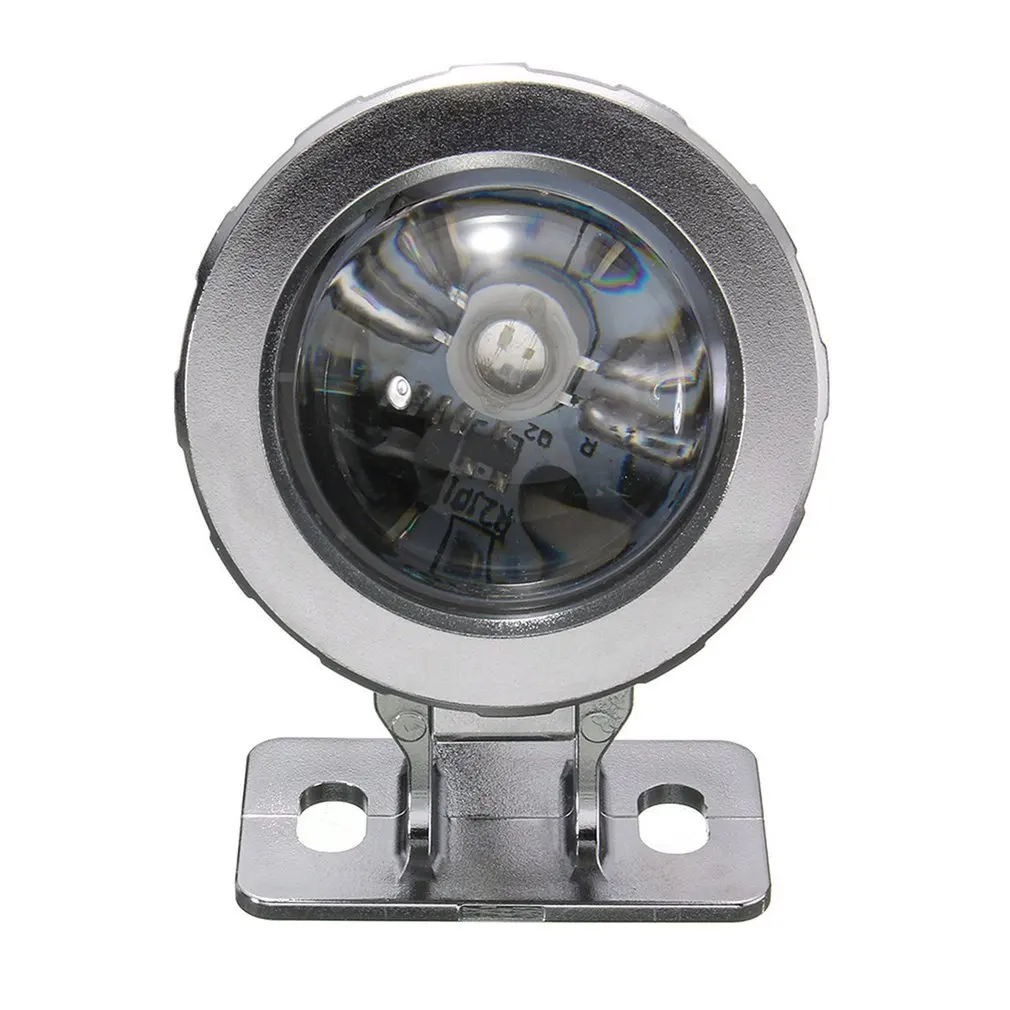 IP68 10 Вт RGB светодиодный светильник садовый фонтан бассейн пруд Точечный светильник водонепроницаемый подводный светильник с дистанционным управлением черный/серебристый распродажа