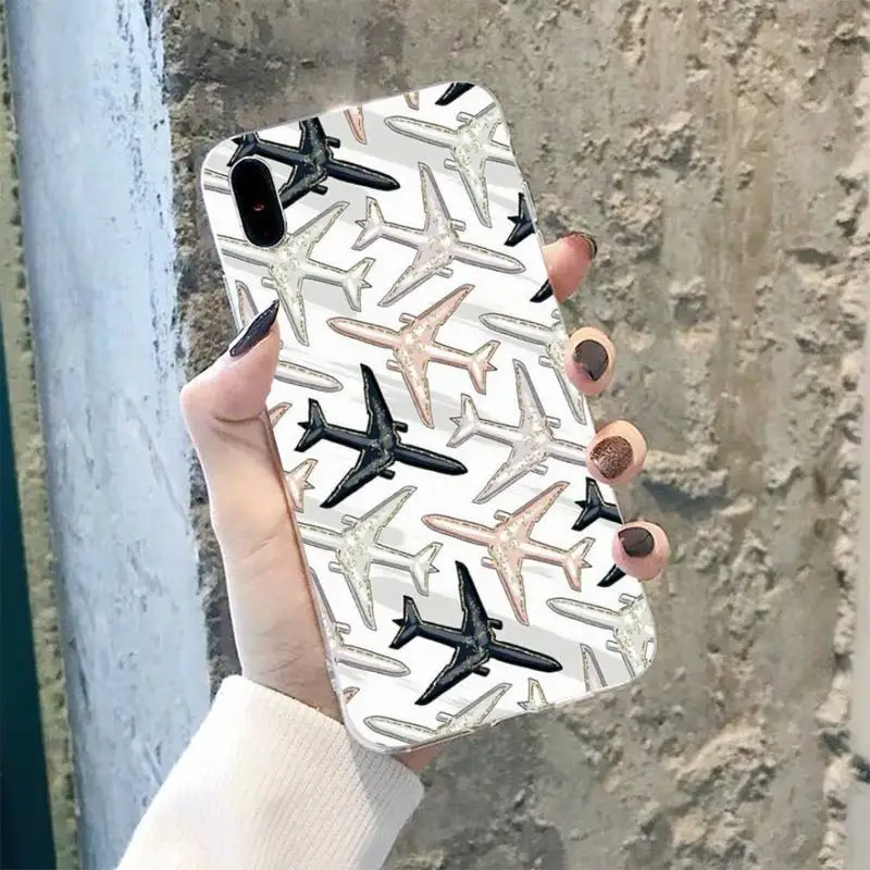 TOPLBPCS самолета fly путешествия in the Sky кейс для телефона чехол iPhone 8 7 6 6S Plus X 5S SE 2020 XR 11