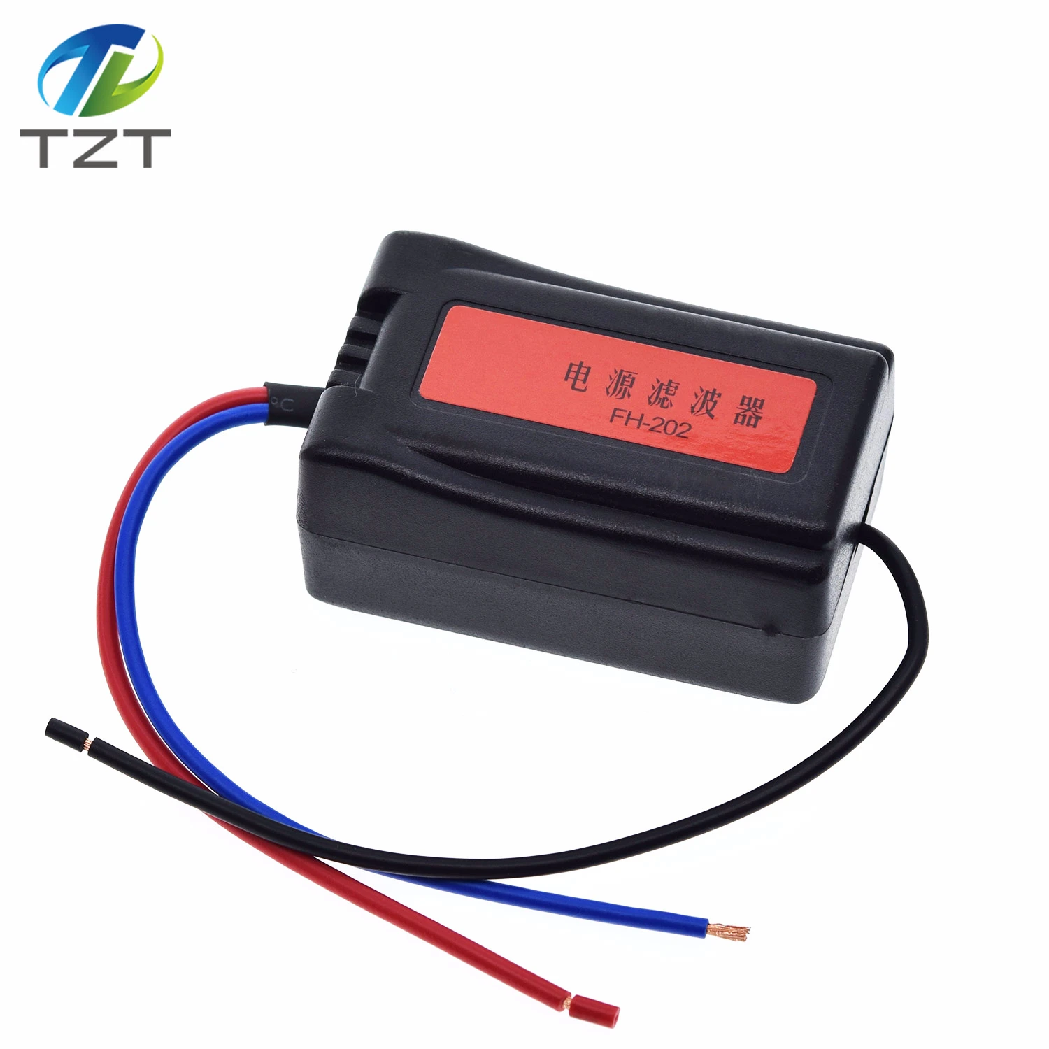 DC 12V блок питания Предварительно проводной черный пластиковый аудио фильтр питания для автомобиля VEA22P фильтрация для аудио DIY