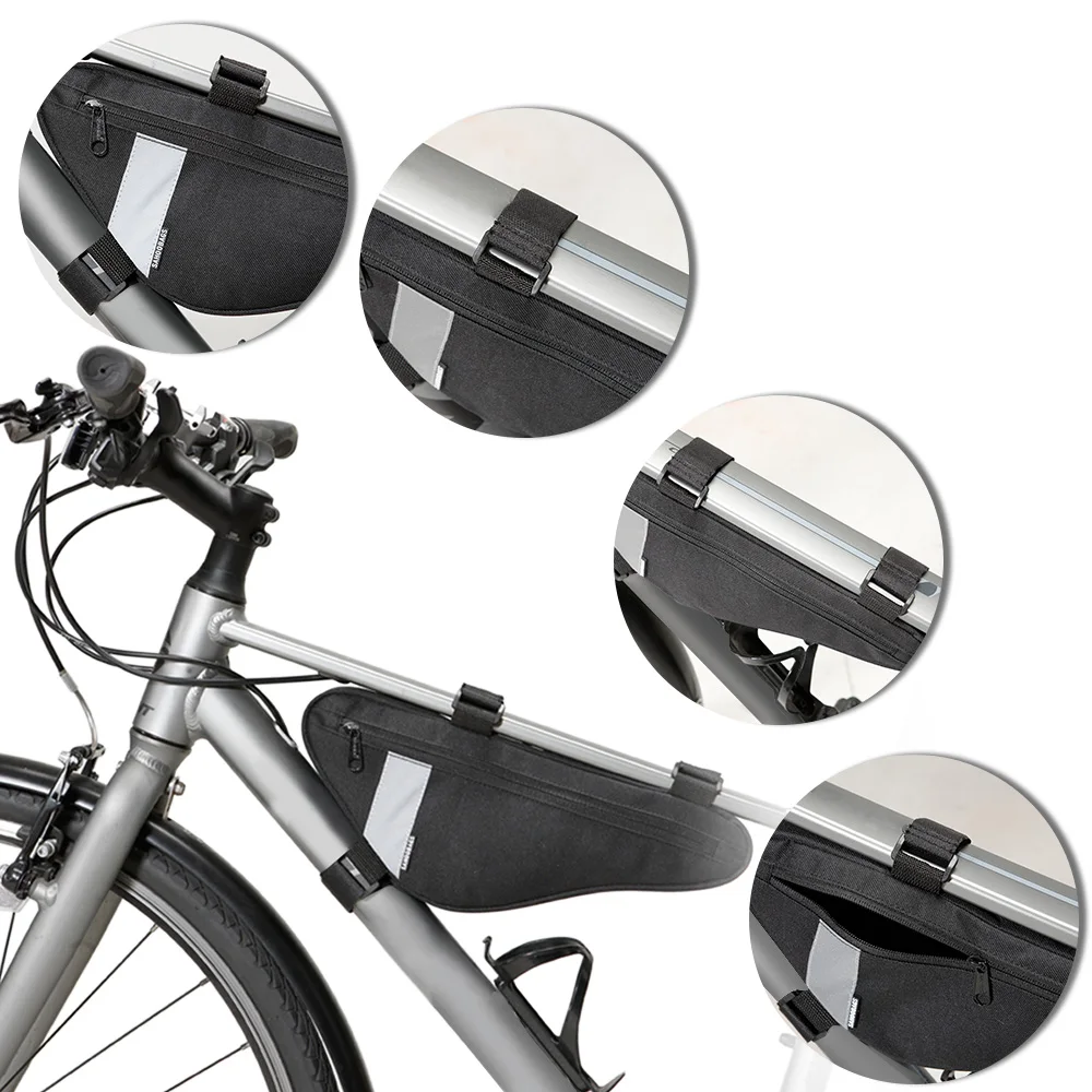 

SAHOO Bicycle Bag Bike Seat Top Tube Bag Cycling Triangle Frame Bag Outdoor Cycling Bicycle Triangle Saddle Bag Pack