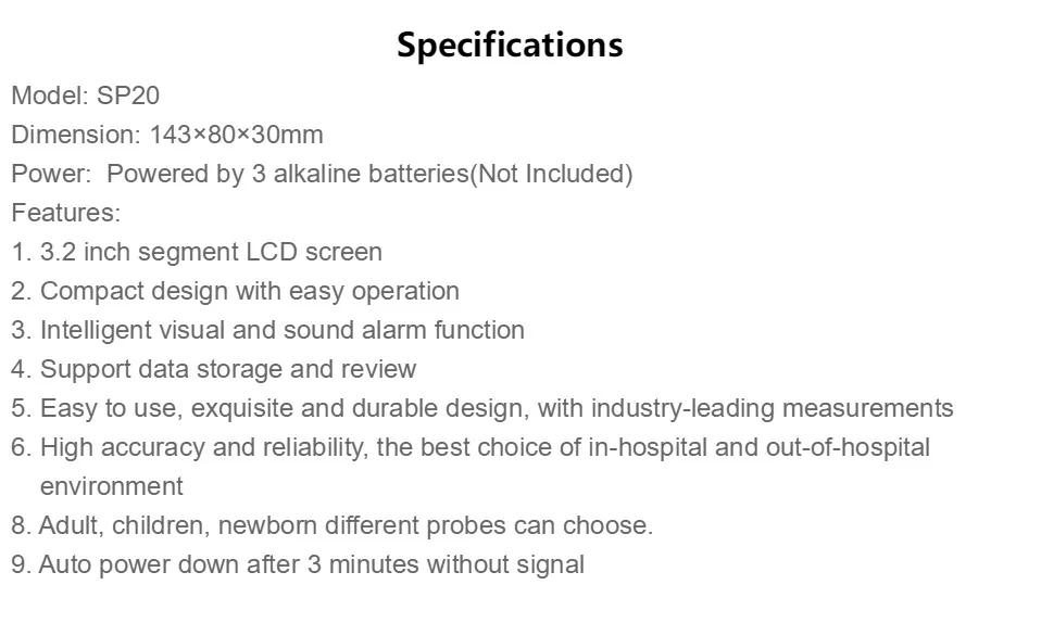 3," экран ручной пульсоксиметр для новорожденных детей и взрослых SPO2 PR пульсометр совместимый с Nellcor датчик