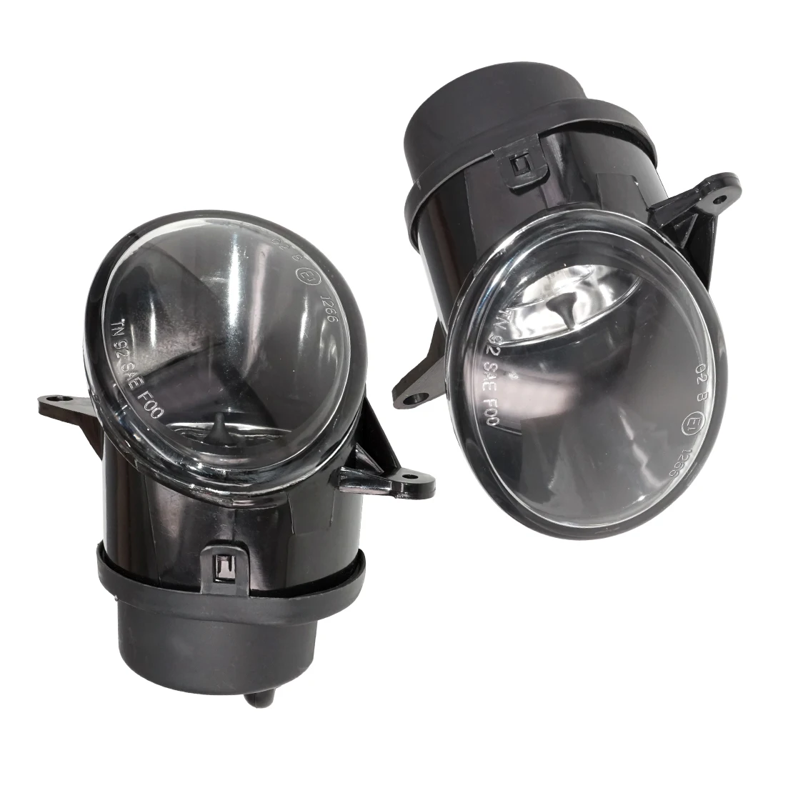 

DWCX 2PCS Black Front Halogen Fog Light Lamp 12V 55W Bulbs Assembly Fit for AUDI A6 C5 2003-2004