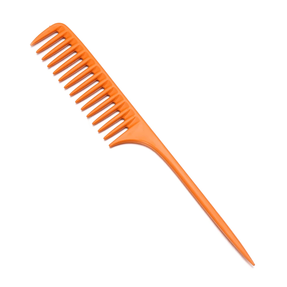 1 шт. Профессиональные черные парикмахерские волосы для укладки салона углеродный хвост гребни термостойкие волосы CuttingComb антистатический CombTool - Цвет: Красный