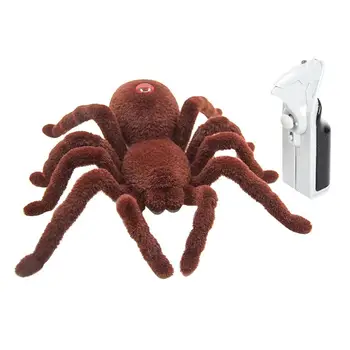 

1PC Lifelike Scary Electric Simulation Remote Control Prank Props Spider Toy Spider Decoration for Playing Children Kids