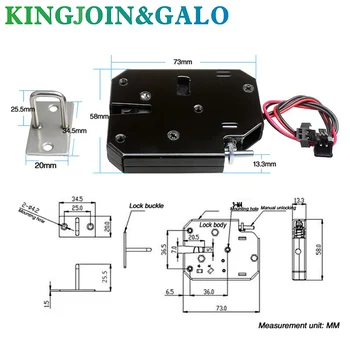 DC 12V 2A Solenoid Electric Control Cabinet Drawer Lockers Lock Pudsh-push Design with signal feedback and auto opening dc 12v 2a small solenoid electromagnetic electric control cabinet drawer lockers lock pudsh push design automatic open the door