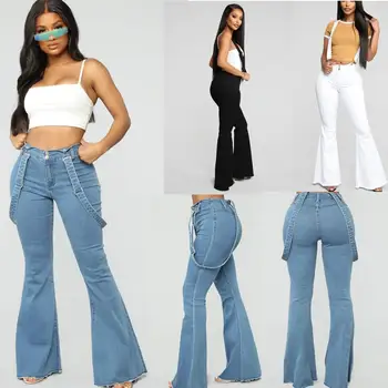 

Women jeans femme 2020 nouveau Fashion Overall Shourt Pants Summer spodnie jeansowe damskie Straps Sleeveless S-3XL