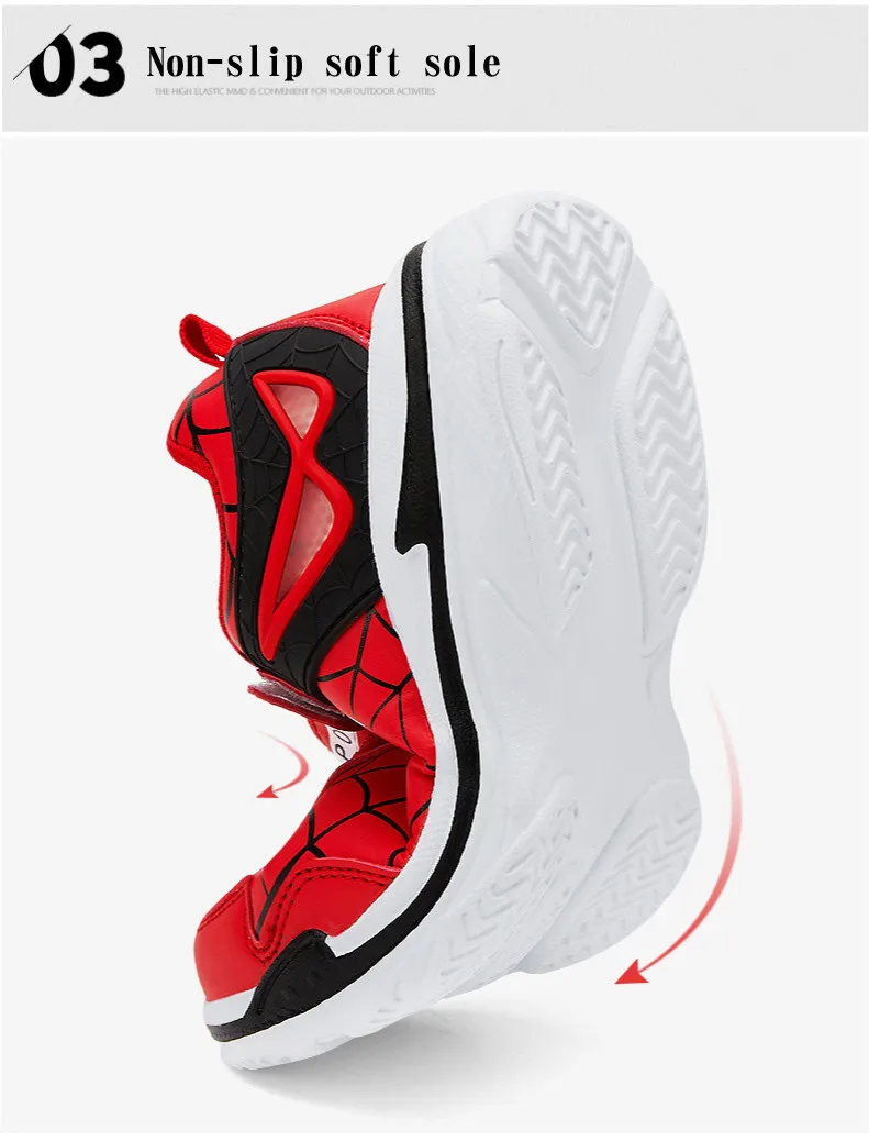 2019 Autumn Winter Spiderman Children Sneakers Boys Shoes Light Kids Shoes For Boy Casual Sport Running Leather Child Shoes (6)