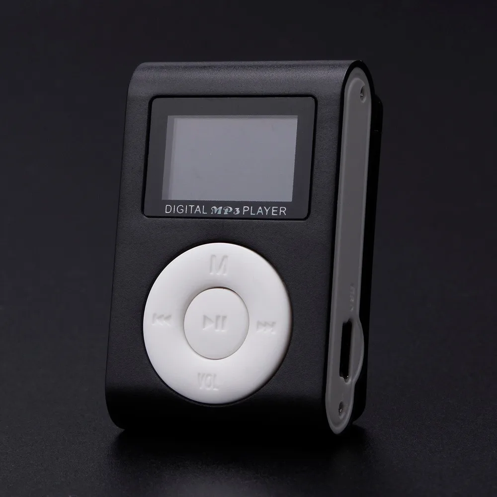ZOMTOP модный мини Mp3 Usb Клип MP3-плеер ЖК-экран Поддержка 32 ГБ Micro Sd Tf Cardslick стильный дизайн спортивный компактный 0