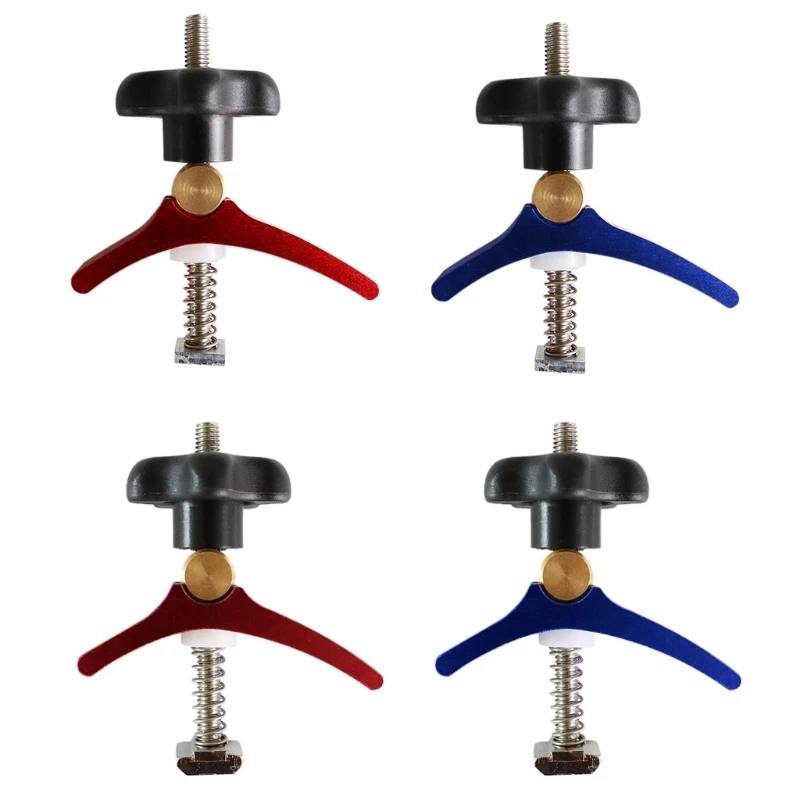 T Rail Clamp Set T-track Aluminium Quick Release Compressor Woodworking Tools for T-slot DIY 7XEA | Инструменты