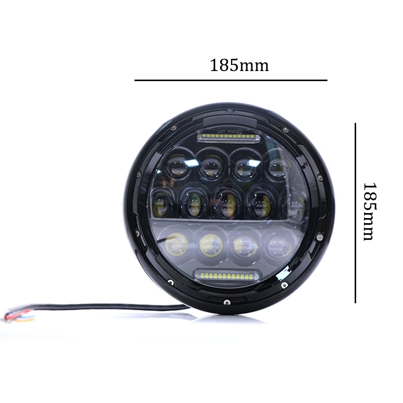 Мотоцикл " черный проектор светодиодный светильник HID Hi/Lo луч светильник для Harley Electra Glide Fatboy FLHR Softail Touring