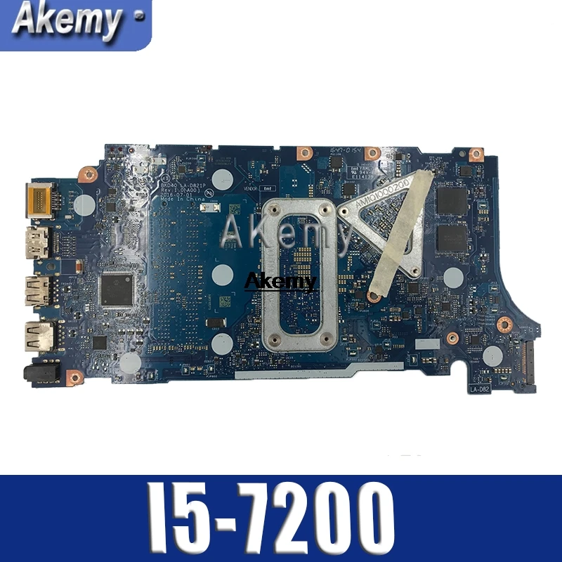 Akemy для Dell Inspiron 7460 7560 материнская плата для ноутбука i5-7200U процессор BKD40 LA-D821P протестированная Mianboard