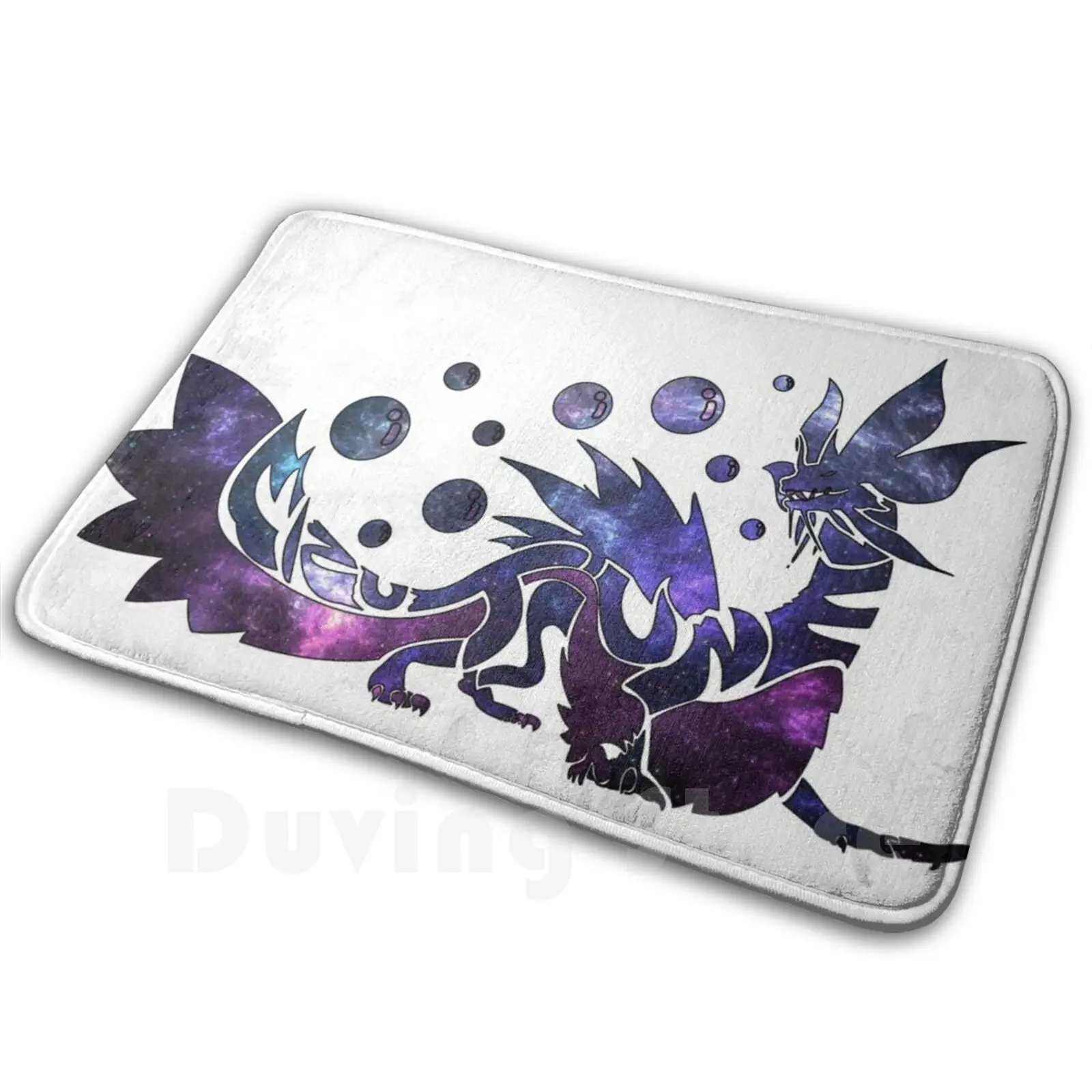 Monster Hunter World-Mizutsune ( Galaxy Design) Tappeto Tappeto Cuscino Morbido Antiscivolo Mizutsune Monster Hunter Monster
