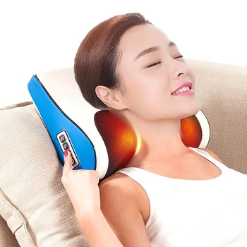 

Neck Massager Cervical Massager Waist Shoulder Back Electric Multifunction Massage Pillow Household Full Body Massage Cushion