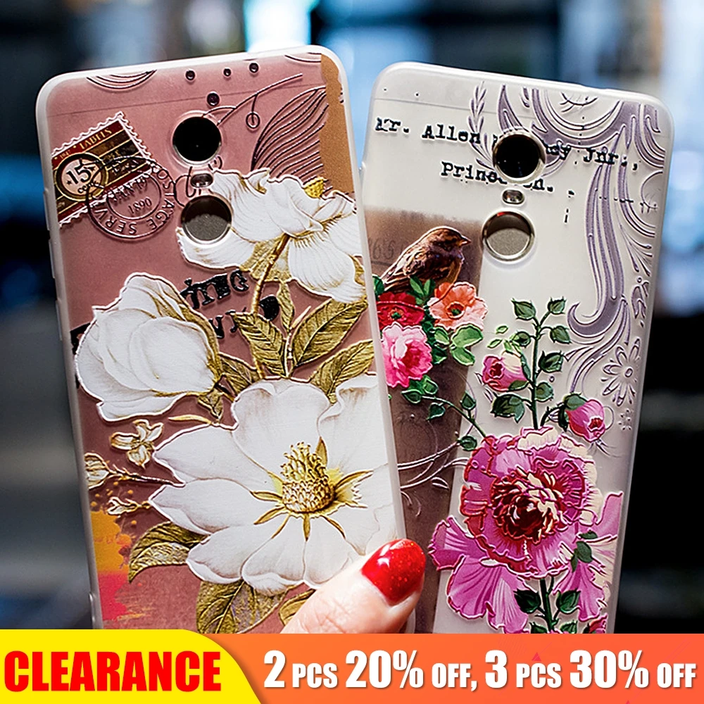 

[Clearance] For Redmi Note 5 6 Pro Case Soft TPU Flower Cover For Redmi 5 Plus Rose Floral Case For Xiaomi A2 Lite Silicon Cover