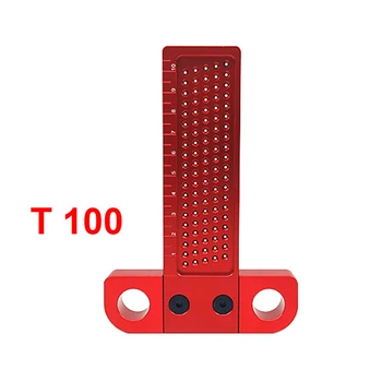 

High-quality Materials Woodwork Type T-Type Metal Ruler Hole Transcribe Wood Cross Measuring Tool