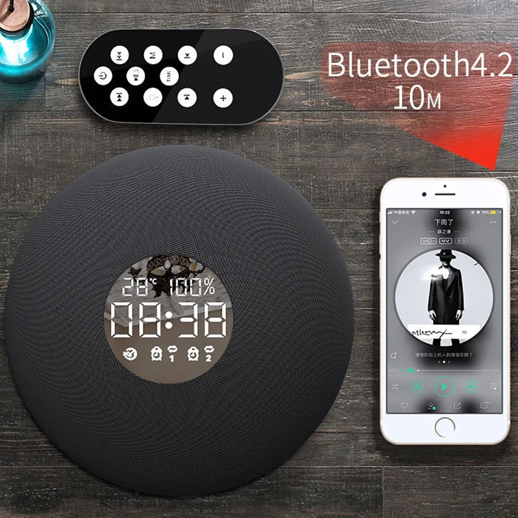 HIFI Music Mirror Bluetooth Speaker with Remote Control for Showers Bathroom Car Better Bass SoundCore Bluetooth Speaker