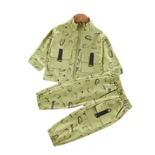 Ensemble veste et pantalon en coton pour bébé fille et garçon, tenue de sport décontractée, à la mode, nouvelle collection printemps, 2 pièces/ensemble