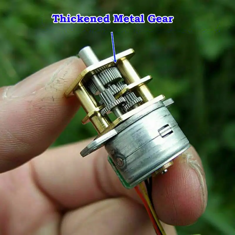 Микро-15 мм Точность снижение Шестерни коробка DC 5V 2-фазный 4-проводной мини металлический Шестерни шаговый двигатель DIY цифровой Камера