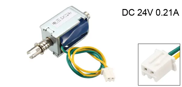DC 24V 0.21A UXCELL 6/7/8/10 мм пуш-ап Тип Электромагнит открытая рамка линейное движение для автоматы по продаже игровой автомат Автоматический дверной замок и так далее - Цвет: DC 24V 0.21A