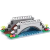 120pcs MOC Scene Layout DIY Creek Building Block Set 64648 Flower Brick Brown Bridge 4