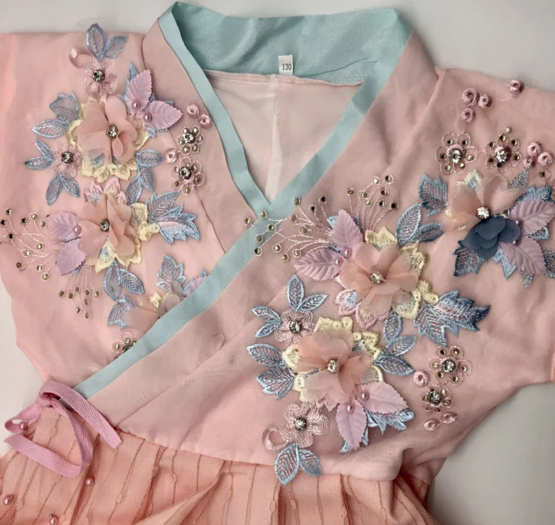 Flowers Imitation Pearl Lace Collar Embroidery DIY 3D Tulle Lace Patch Decoration Clothes Applique Accessories 1 Piece