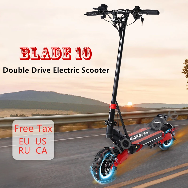 

BLADE 10X Smart Electric Scooter 10 inch 52V 2000W off-road foldable 65km/h Max Speed Dual Motor Skateboard Batter than ZERO 10X