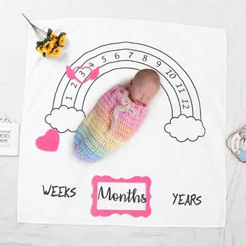 

3pcs/Set Newborn Milestone Celebration Prop Classic Colors and Simple Durable Design Baby Growth Shower Party Photo Frame