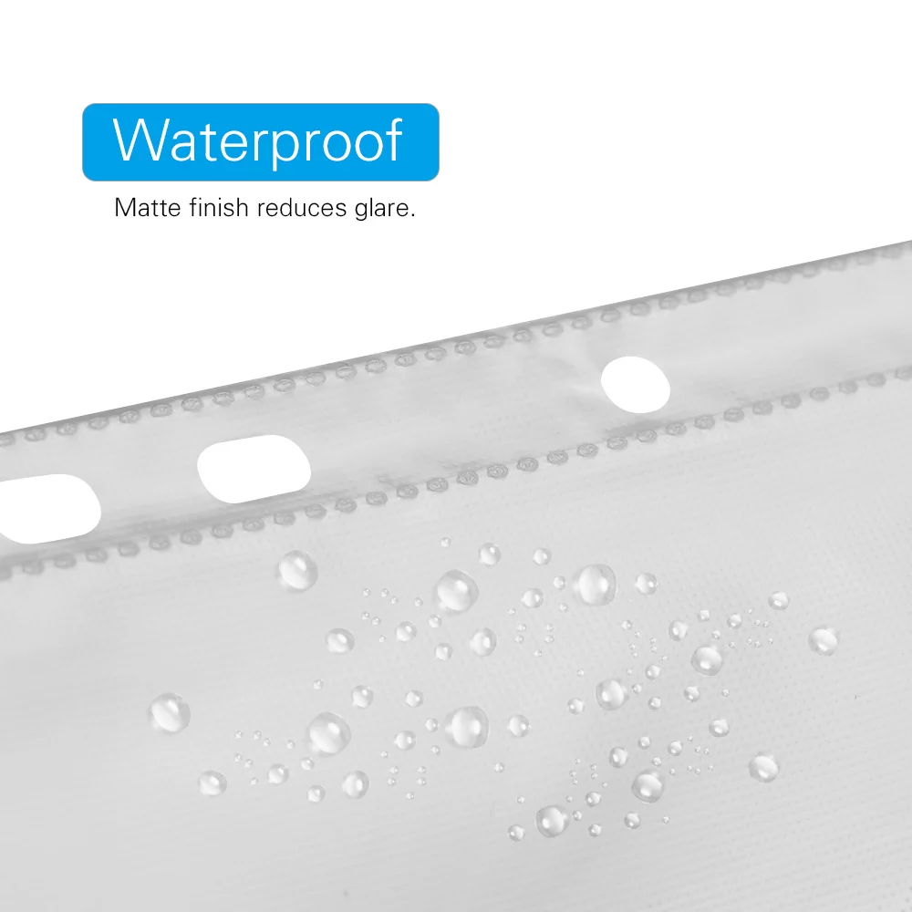 100pcs Sheet Page Protectors PVC See-Through Protectors Archival Safe Reinforced 11-Hole Top Load