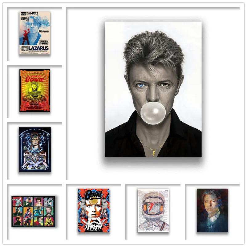 David Bowie рок музыка белая бумага с покрытием принты четкое изображение домашний