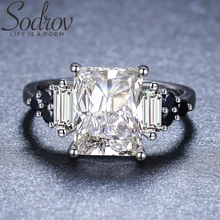 SODROV кольцо из стерлингового серебра 925 пробы классические обручальные кольца для женщин ювелирные изделия из стерлингового серебра GG091