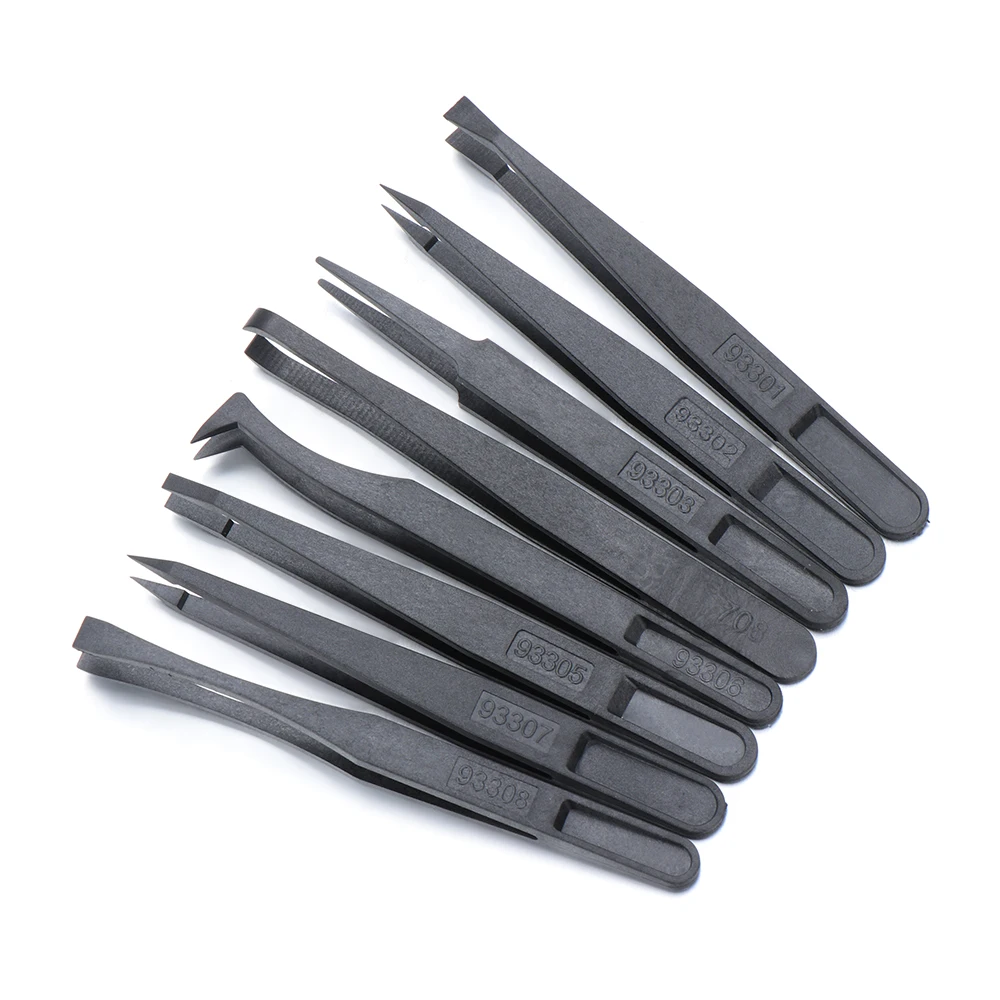 1 Pcs Pro Plastic Eyebrow Tweezer Safe Anti Static Electronic Industrial Maintenance Multifunctional Women Beauty Nail - Цена: 21,43 - 23,73 руб.
