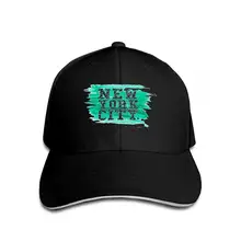 Бейсбольная кепка в стиле хип-хоп с регулируемыми плоскими полями, спортивная бейсбольная Кепка унисекс, винтажная Нью-Йоркская типография, Черная